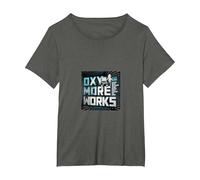 Jean-Michel Jarre Logo Oxymore Reworks T-Shirt, Femme Grandes Tailles, Asphalte, 1X