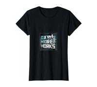 Jean-Michel Jarre Logo Oxymore Reworks T-Shirt, Femme, Noir, M