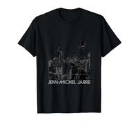 Jean-Michel Jarre Logo « Ville inversée » T-Shirt, Homme, Noir, M