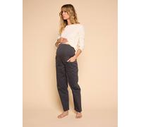 Jean mom de grossesse léopard denim gris 34