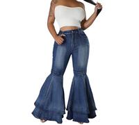 Jean Mom Large Cigarette Marine Gaze Orange Pas Survêtement Vinyle Léopard sous Musculation Fashion Trompette Cintré Morphologie Trekking Chinois Broderie Longs Tailleur