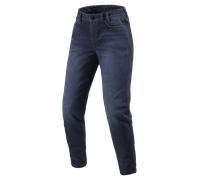 Revit Harper Tapered Jeans de moto pour femmes, bleu foncé, Taille 28/32