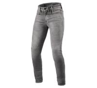 Revit Piston 3 Skinny Jeans de moto, gris, Taille 34/36