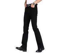 Jean Pattes d'éléphant pour Homme, Style évasé Disco, Style Vintage, décontracté, Confortable, Extensible, années 70