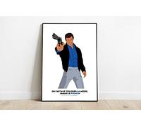 Jean-Paul Belmondo - Affiche - Poster - Impression (Pognon, 15*20cm)