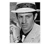 Jean-Paul Belmondo, La Chasse A L'Homme, 1964 Poster 30 x 40 cm Noir et blanc Tableaux Décoration murale