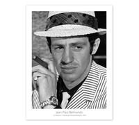 Jean-Paul Belmondo - La Chasse L'Homme, 1964 Poster 50 x 70 cm Noir et blanc Tableaux Décoration murale
