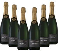 Jean-Paul Deville Carte Noire - Champagne - Lot de 6 bouteilles de 75 cl