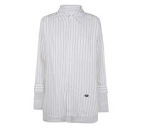 Jean Paul Gaultier - Chemise Décontractée à Rayures - Femme - Blouses et Chemises - Blanc - Taille: 36 FR
