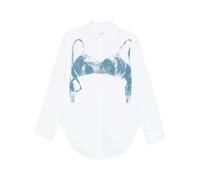 Jean Paul Gaultier - Chemise Imprimée - Femme - Blouses et Chemises - Blanc - Taille: 38 FR