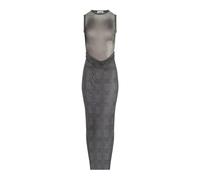Jean Paul Gaultier, Femme, Robes, Gris, Taille: 36 FR Robe Grise à Imprimé Prince de Galles