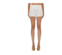 Jean Paul Gaultier - Mini-shorts à jarretelles - Femme - Shorts - Blanc - Taille: 40 FR