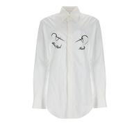 Jean Paul Gaultier - Needles Flock Shirt - Femme - Blouses et Chemises - Blanc - Taille: 38 FR