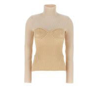 Jean Paul Gaultier - Pull Corset - Femme - Pulls - Beige - Taille: 38 FR