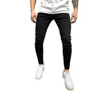 Jean Petit Pied Jean Homme Slim Denim Jeans Amincissants Beaucoup Stretch Pantalons Coton Taille Elastique Pantalon Décontractés Polyvalents Jeans Leger Élégant Randonnée Pantalons
