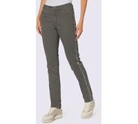 Jean petites pierres brillantes fantaisie - Rick Cardona - kaki KAKI 36