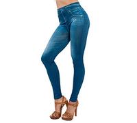 Jean pour Femme Leger Fluide Skinny Bermuda Jean avec Poches Straight AmincissantStyle Stretch Classique Pas Cher Pantalons Jeans Été Décontracté Couleur Unie Taille Elastique Jeans Baggy Femme Fit