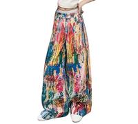 Jean pour fille avec jambes larges - Printemps et modèles pour taille moyenne et grande - Pantalon de loisirs droit et ample personnalisé avec jambes larges - 156, bleu, 5-6 ans