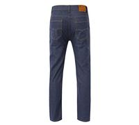 Jean pour homme, confortable, résistant, extensible, coupe classique, décontracté, coupe ajustée, pantalon basique à jambe droite, pantalon léger, Bu2., L