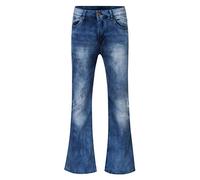 Jean pour homme - Pantalon en jean évasé - Avec grand coup - Bleu foncé - Pantalon en jean évasé - Avec jambes larges - Style hip hop, B-1 bleu, XXXL