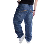 Jean pour Hommes Hip Hop Pantalon Cargo Grandes Tailles Classique et élégant Straight Fit Jeans Denim Street Style