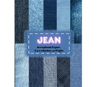 Jean Scrapbook Paper 8.5 x 11 Inches, 40 Pages: 20 Double Sided Sheets with 10 distinctive Designs
