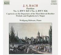 Jean-Sébastien Bach - Partitas nos 1 & 2 BWV 825-826 / Prélude & fughetta BWV 902 / Capriccio BWV 992