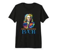 Jean-Sébastien Bach Rétro T-Shirt Haut de Gamme