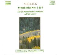 Jean Sibelius : Symphonies Nos. 3 & 4