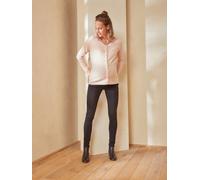 Jean skinny de grossesse bandeau sans couture gris foncé 44