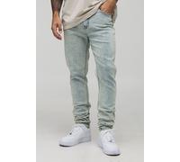 Jean skinny délavé homme - bleu - 32R, bleu