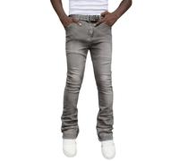 Jean Skinny Homme Jogging Coton Sport Skinny Mode Chino Chaud Elastique Jardinage Décontracté Baggy Moto Escalade Coupe Droite Extensible Jogging Homme Coton Gris S