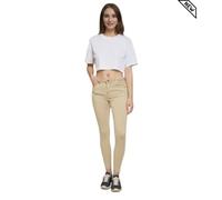 Jean Skinny Push-Up Hauts En Taille Pour Femme - Beige