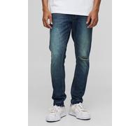 Jean slim à ourlets déchirés homme - bleu - 32R, bleu