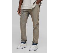 Jean slim à ourlets déchirés homme - gris - 34R, gris