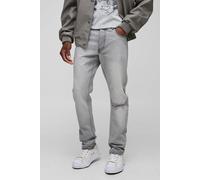Jean slim à ourlets déchirés homme - gris - 34R, gris