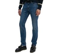 Tommy Hilfiger Jean Homme Straight Denton en Coton, Bleu (Hiker Indigo), 35W/32L