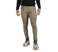 Jean slim empiècement biker Project X Paris Beige 29