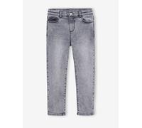 Jean slim fille morphologik tour de hanches large denim gris 4A