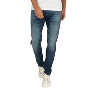 Jean Slim - G-Star - 3301 - Worker Blue Faded - Braguette à boutons - Design 5 poches 32/30