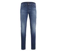 Jean slim - JACK & JONES - GLENN - Bleu - Effet délavé et plissé - Homme 39