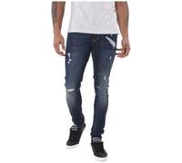 Jean Slim - Kaporal - Pixel Dynamo Destroy - Bleu - Taille 26W-32L - Délavé et déchiré 32/34 us = 42/34 fr (32/34=42/34)