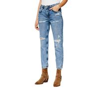 Jean Slim - PEPE JEANS - Violet Stone Used - 98.5% Coton - Femme - Taille Standard 34/32