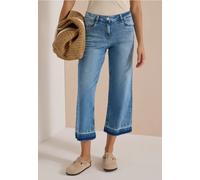 Jean Straight Leg avec ourlet effiloché