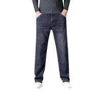 Jean Stretch Homme DéChiré,Jean Droit Et EuropéEn pour Homme Ample Et Polyvalent DéContracté Confortable Et d'affaires