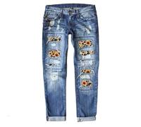 Jean Stretch Homme,Jean Classique à Coupe Droite Cinq Poches Taille Mi-Haute Fermeture éClair Respirant Et LéGer Ce Jean DéContracté Est Doté De Passants De Ceinture Extensibles Confortables