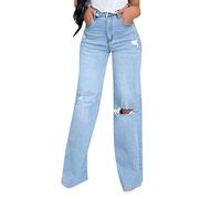 Jean stretch slim évasé pour femme avec taille élastique et poches, en coton, rétro, taille haute, pantalon en denim cloche, taille élastique, pour femme, imprimé tournesol, pantalon en jean