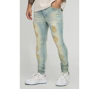 Jean super skinny déchiré et réparé homme - gris - 34R, gris