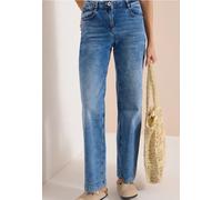 Jean taille haute à jambes larges, coupe ample