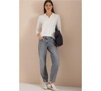 Jean taille haute, coupe Barrel Leg ample